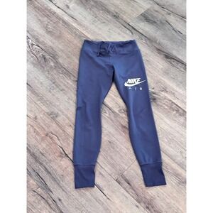 Nike‎ Air Dri-Fit Leggings Women's Size small Blue Zipper Pocket Full Length